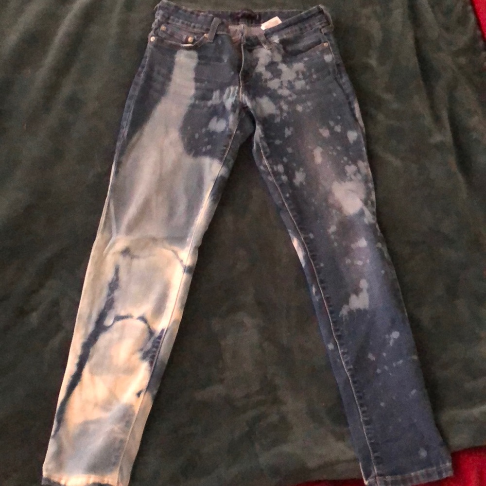 Levi’s skinny tie dye jeans